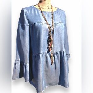 Beach Lunch Lounge BOHO Top NWOT ( runs small )